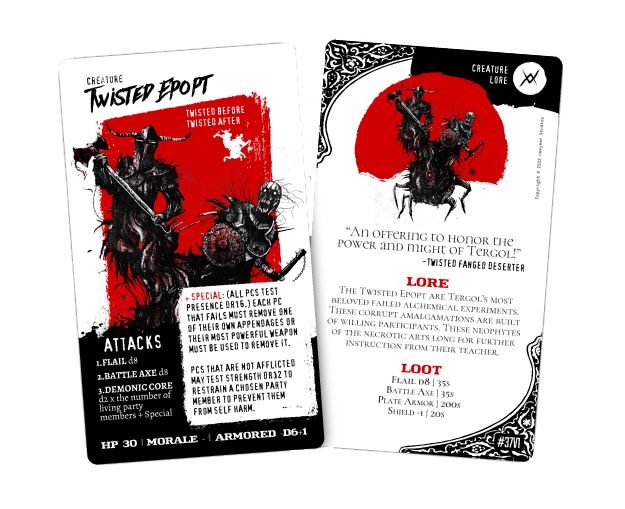 Ossarium Vol. 1 - Reference Cards