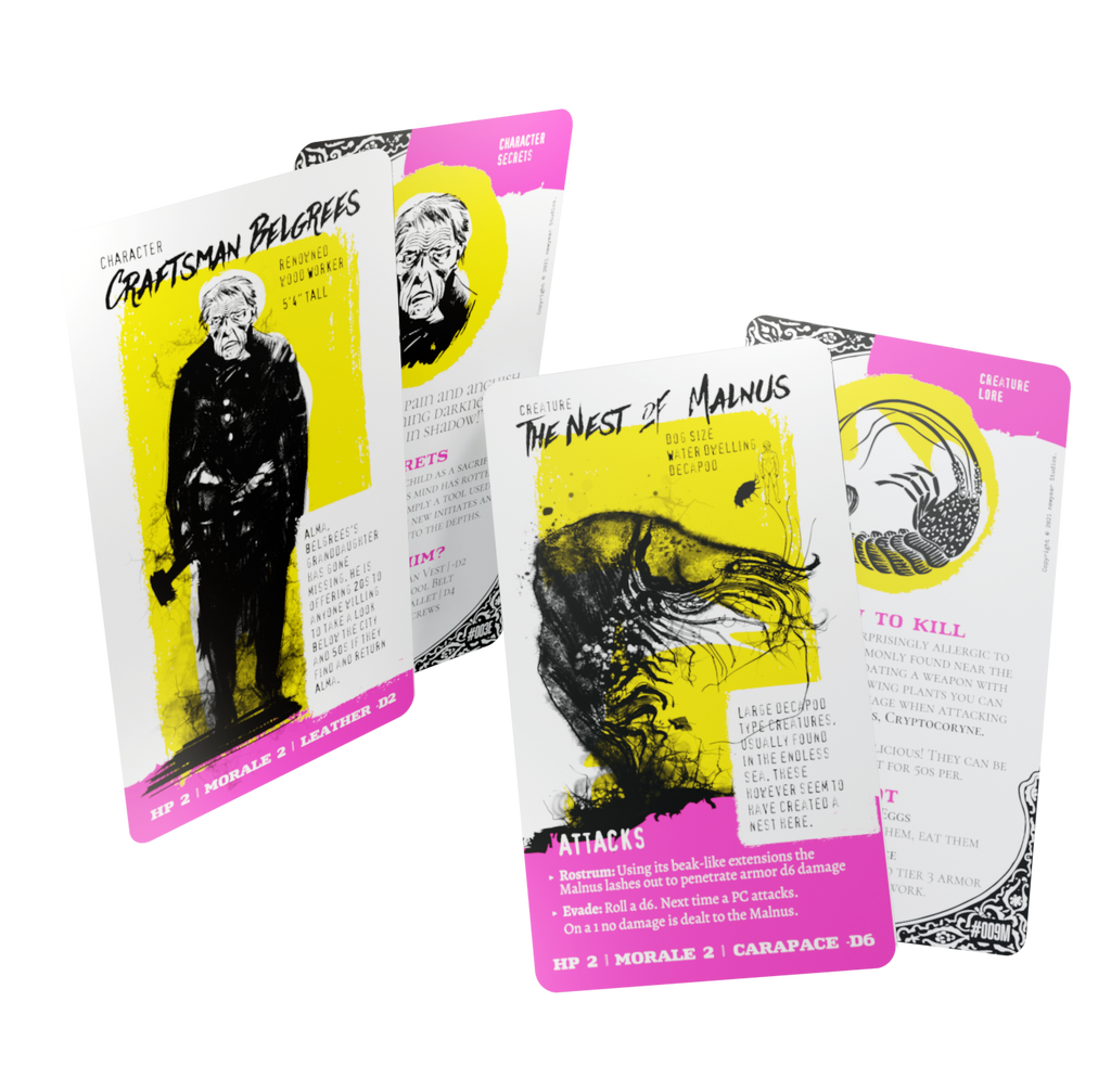 The Box of Shadows | Reference Cards